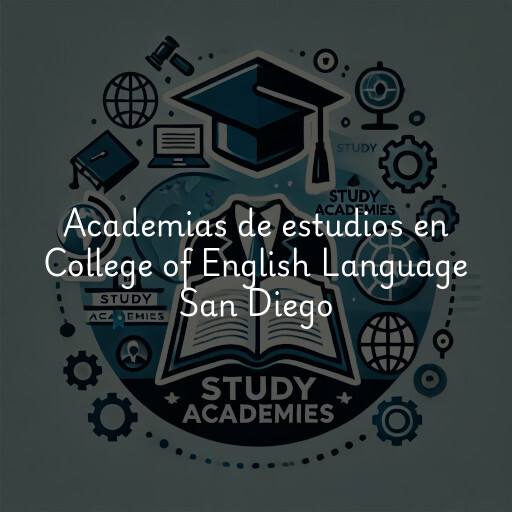 Academias de estudios en College of English Language San Diego