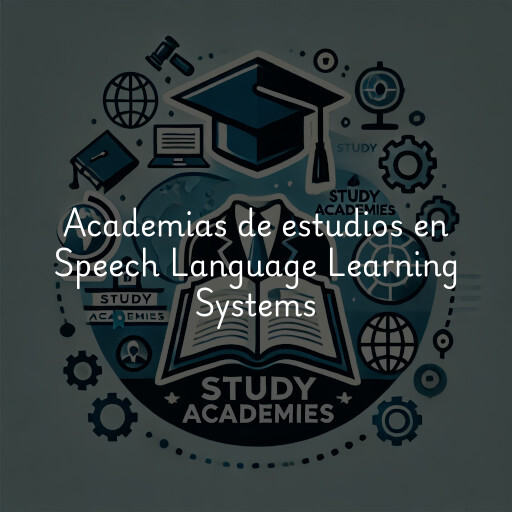Academias de estudios en Speech Language Learning Systems