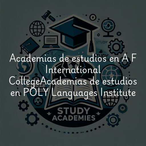 Academias de estudios en