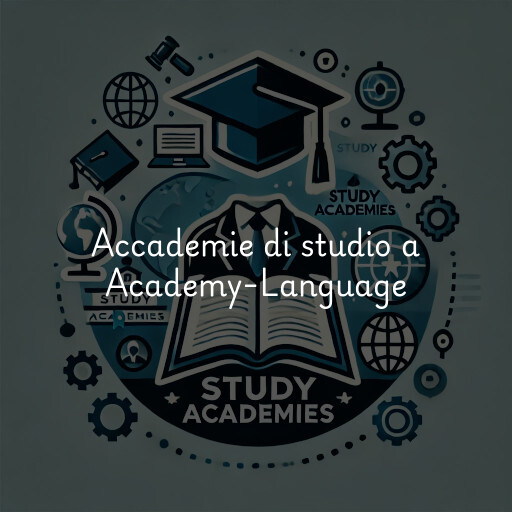 Accademie di studio a Academy-Language & Technology