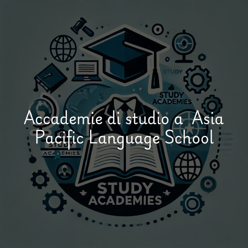 Accademie di studio a Asia Pacific Language School