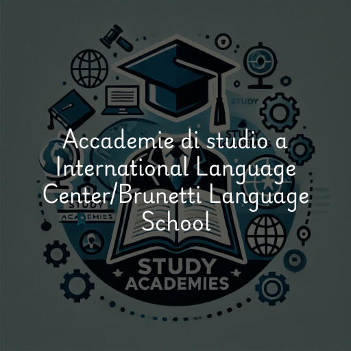 Accademie di studio a International Language Center/Brunetti Language School
