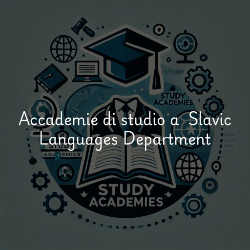 Accademie di studio a Slavic Languages Department