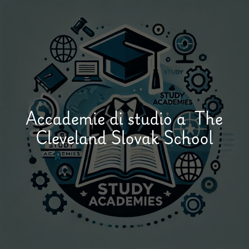 Accademie di studio a The Cleveland Slovak School