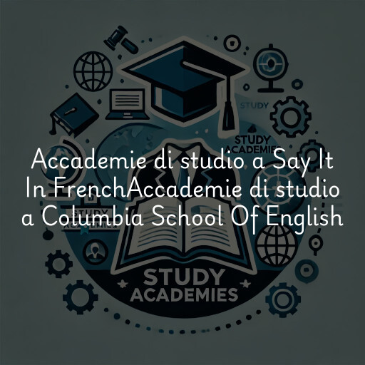 Accademie di studio a
