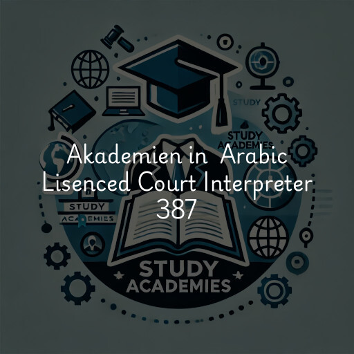 Akademien in Arabic Lisenced Court Interpreter 387