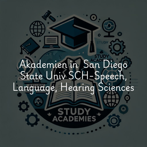 Akademien in San Diego State Univ SCH-Speech, Language, Hearing Sciences