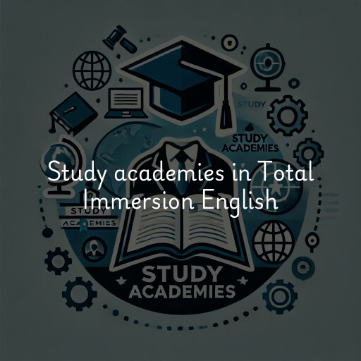 Study academies Total Immersion English